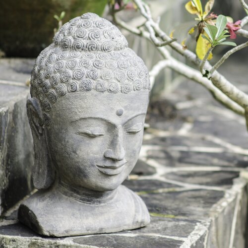 Solveg+Volcanic+Ash+Sovereign+Buddha+Head+Statue